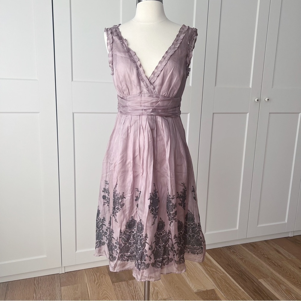 MISS ME Sleeveless Silk Dress NWT